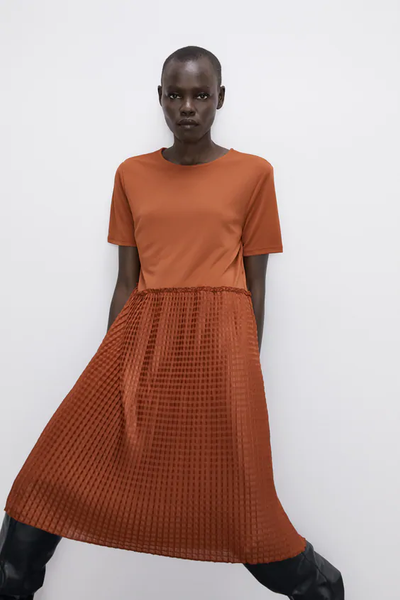 

Платье Zara M Кирпичное (1201-452)