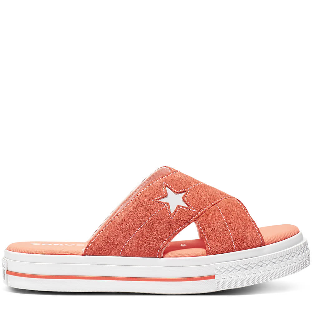 

Шлёпанцы Converse One Star Оранжевые Замшевые Конверсы Размер 36