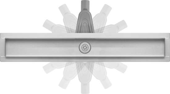 

Трап Для Душа Напольный(Сливной)из Нержавейки "WET & DRY" FALA; 80 x 4 см, вращающийся сифон h = 79 мм