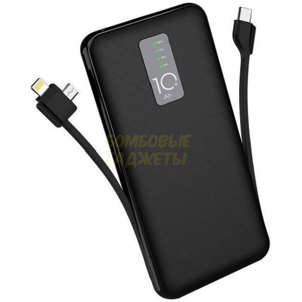 

ПоверБанк (Power Bank) MOXOM MX-PB14 (10000 mAh) черный