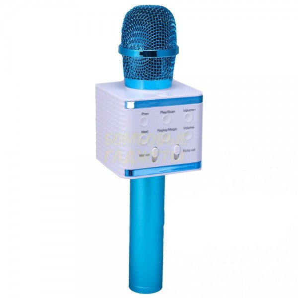

Караоке-микрофон Bluetooth TTech V7 Blue