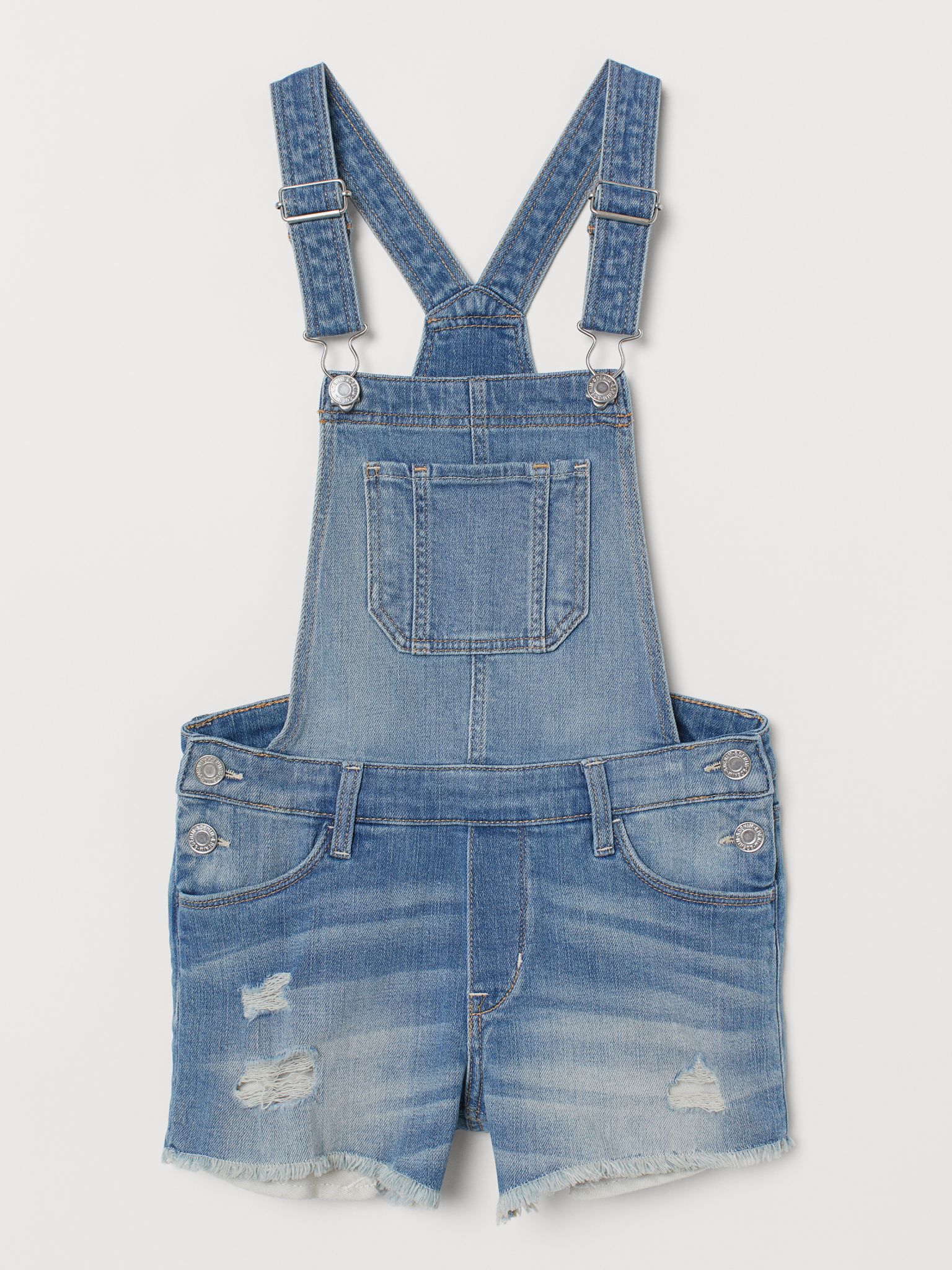 

Полукомбинезон джинсовый H&M 1803-7154101 146 см Голубой (hm02472280573)