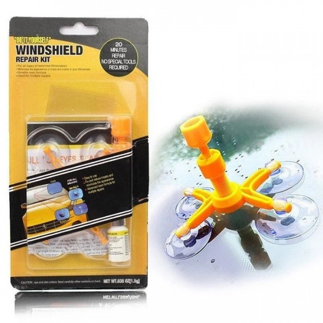 Набор для ремонта ветрового (лобового) стекла клей Versachem Windshield