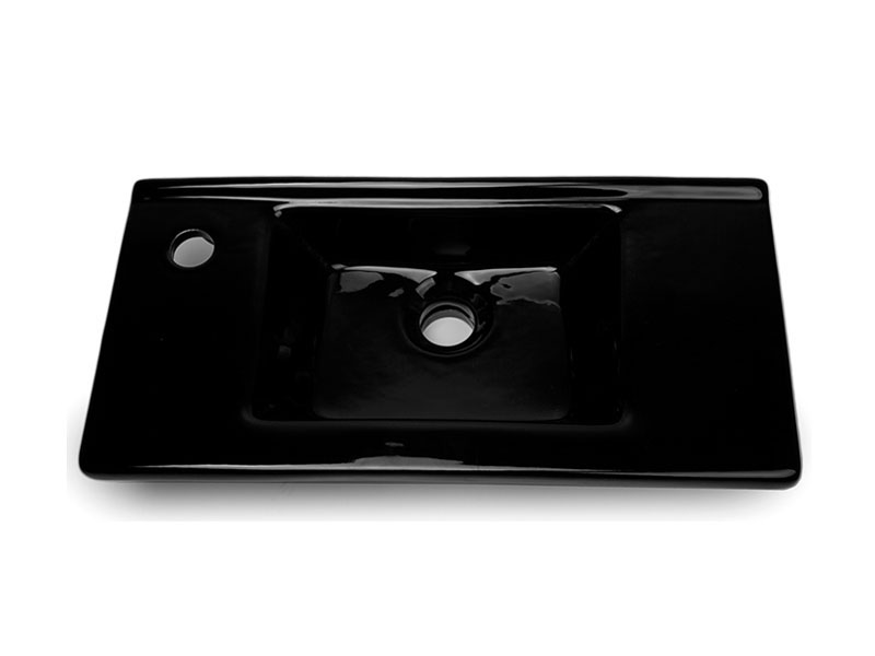

Умывальник IDEVIT 50 см черный, отверстие слева Merkur 0201-3507-07