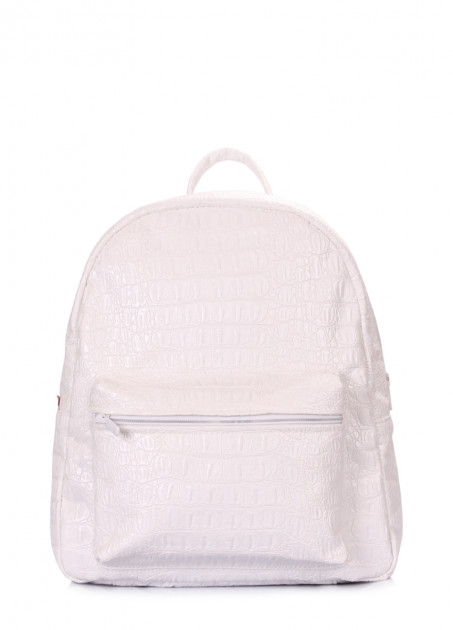 

Белый рюкзак XS с тиснением под крокодила (xs-croco-white)
