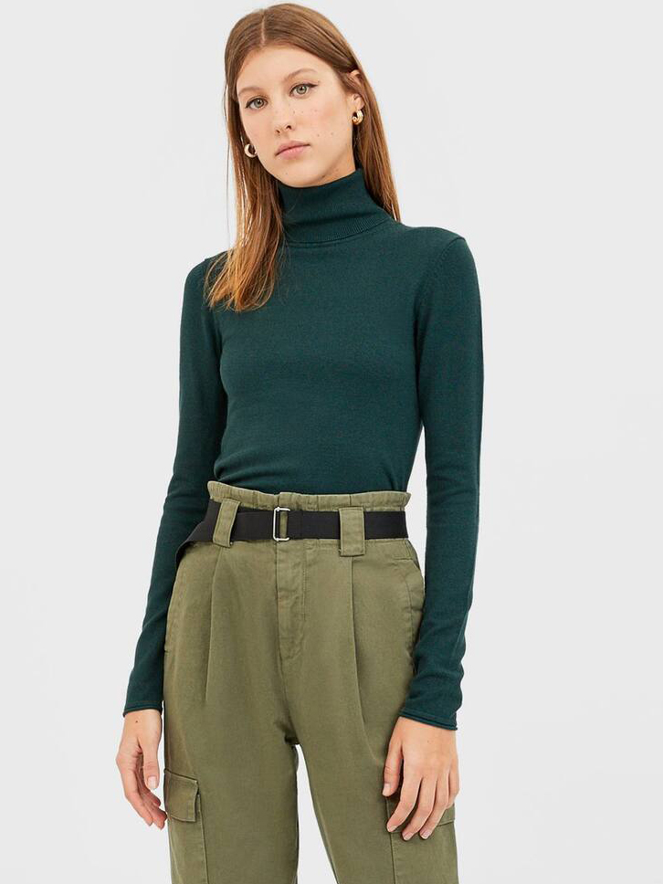 

Водолазка Stradivarius 05000710520 S Изумрудная