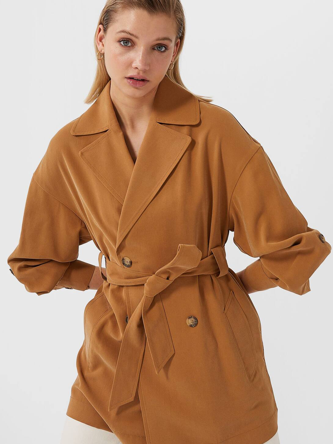 

Тренч Stradivarius 01830649440 S Коричневый