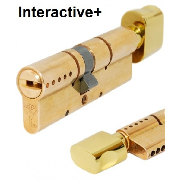 

Цилиндр Mul-T-Lock INTERACTIVE 90мм.(45х45) ключ-тумблер (латунь)