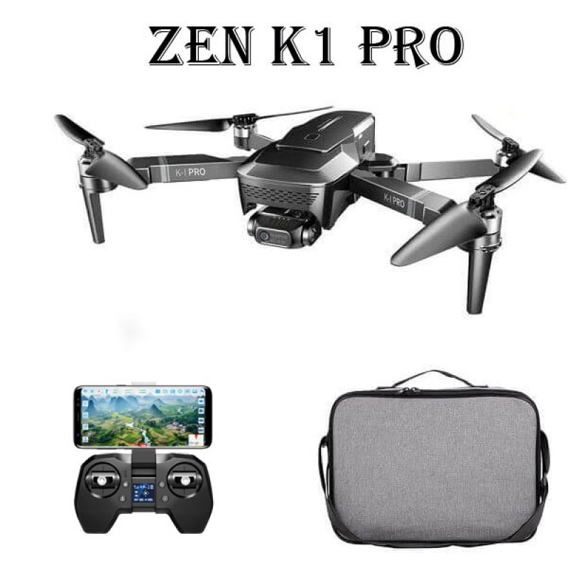 

Квадрокоптер Visuo Zen K1 Pro, 4K і HD камери, GPS, FPV, БК мотори, до 1600 м, до 30 хв. польоту + сумка