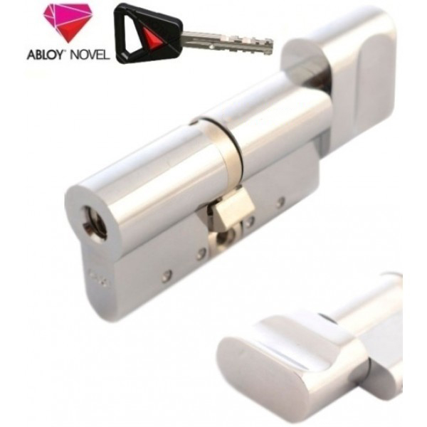 

Цилиндр Abloy Novel 89 мм.(42,5х46,5) хром с тумблером