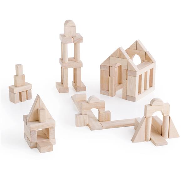 

Деревянные кубики Guidecraft Unit Blocks из неокрашенного дерева Геометрические формы, 84 шт. (G2121B)