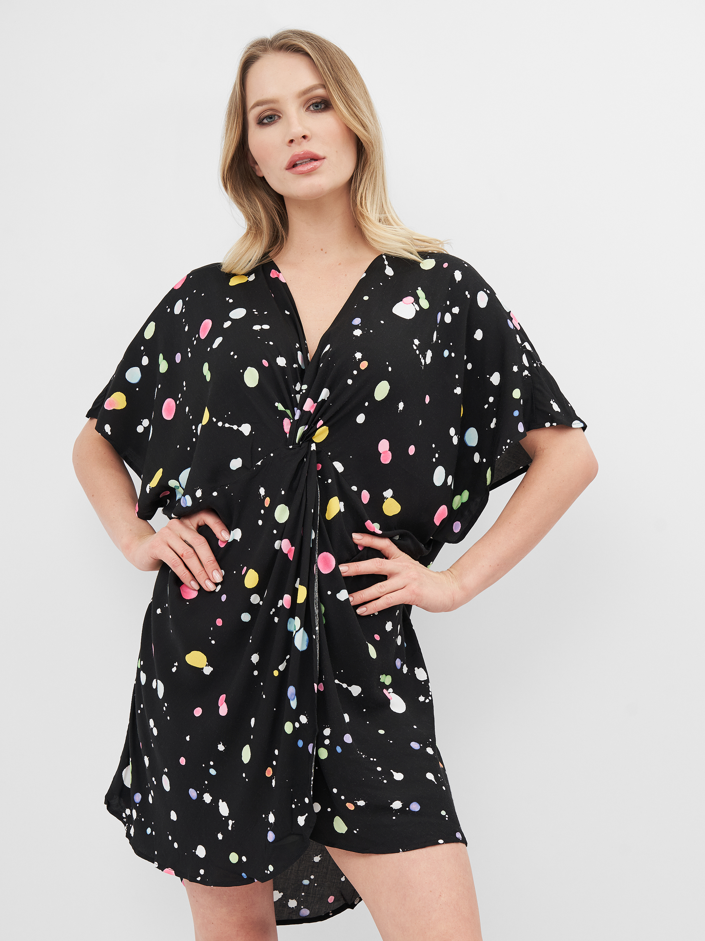 

Платье Desigual 65M20A3/2000 M Черное с принтом
