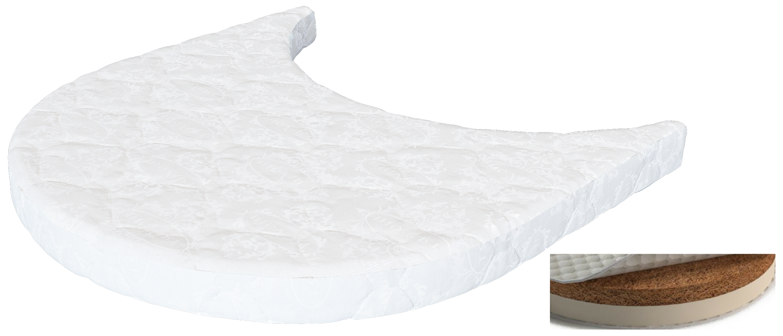 

Дополнительная секция матраса полумесяц IngVart Smart Bed Oval 6017272 60х65 см