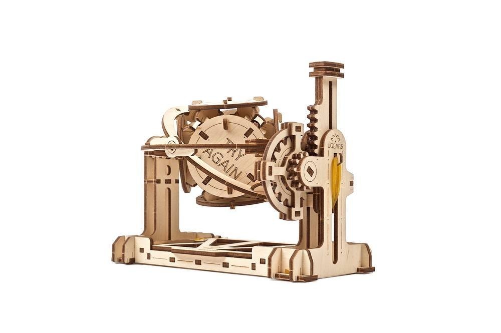 

Механический деревянный 3D конструктор Ugears STEM-модель Рандомайзер из фанеры (70146)