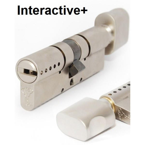 

Цилиндр Mul-T-Lock INTERACTIVE 110мм.(50х60) ключ-тумблер (матовый хром)