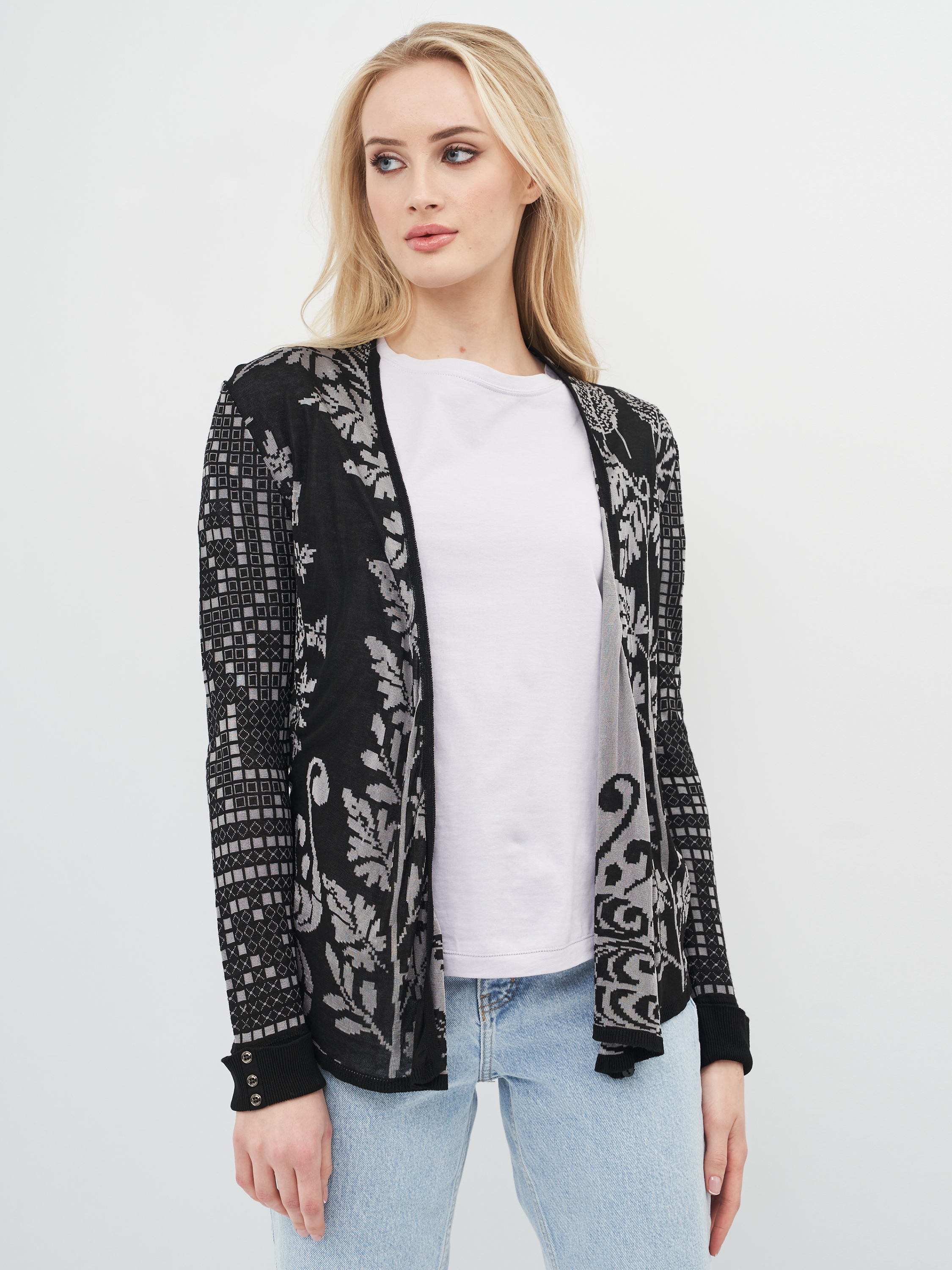 

Кардиган Desigual 72J2GPO/2000  Серый, Кардиган Desigual 72J2GPO/2000 XS Серый