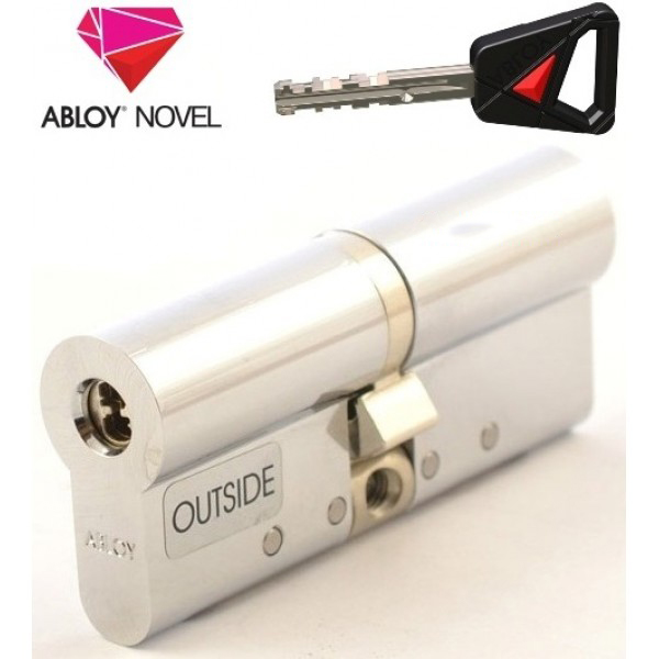 

Цилиндр Abloy Novel 115 мм.(52,5х62,5) хром