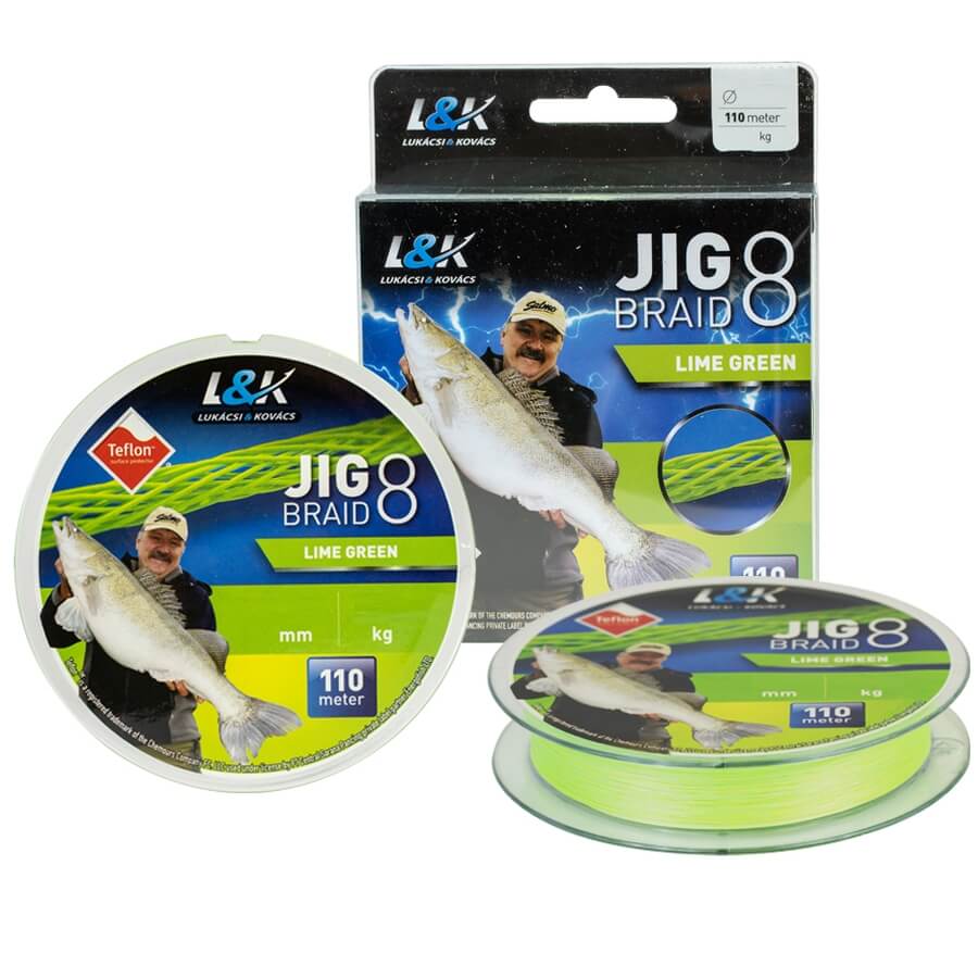 

Плетеный шнур L. and K. Jig Braid Teflon X8 Lime 0,15mm 110m (30917015)