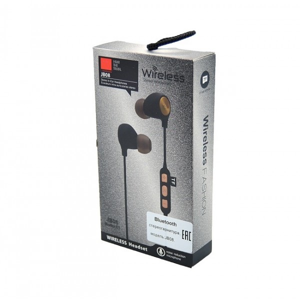 

Наушники Bluetooth TTech JB-08 black