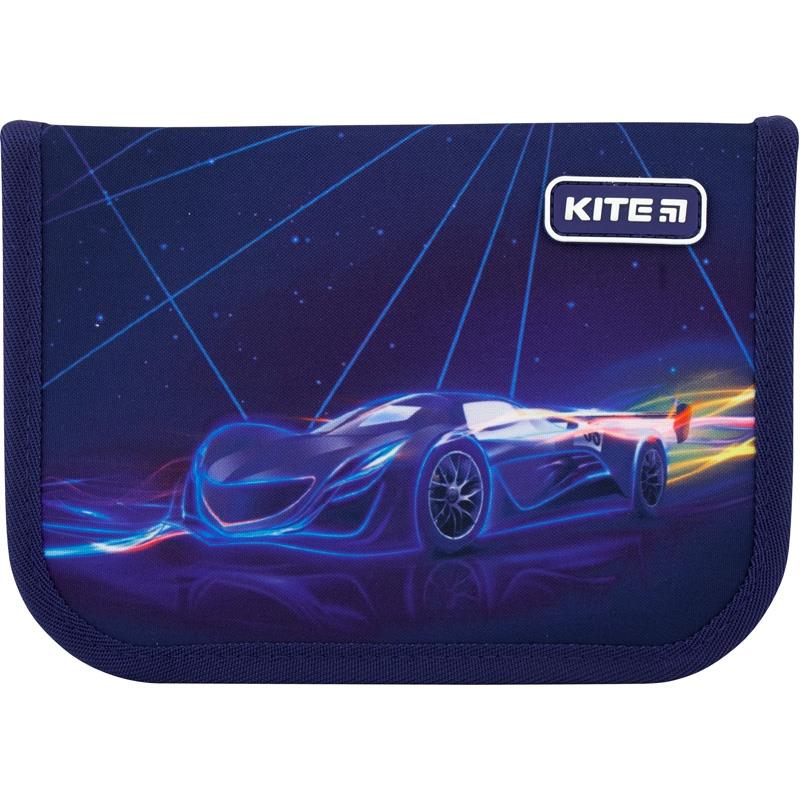 

Пенал без наполнения Kite Futuristic 1 отделение + 1 отворот Синий (K20-621-2)