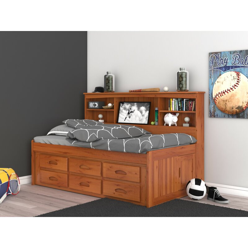 

Детская кровать Fulvia с книжной полкой 6 ящ. - Little Room Baby House (WFR-141738)