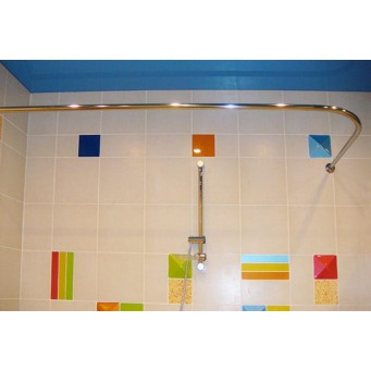 

Карниз для ванной Комфорт угловой 100×80