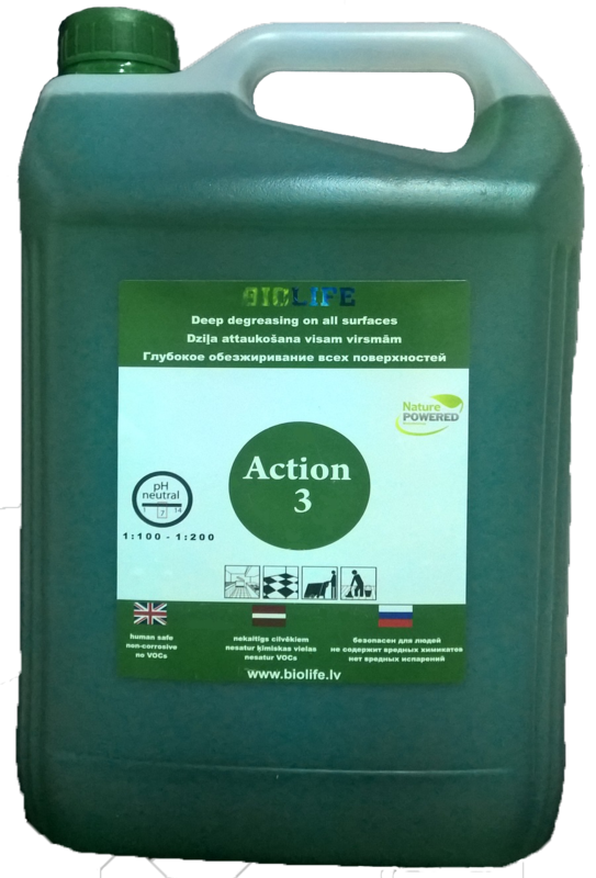 

Ультра-сильный очиститель и обезжириватель Концентрат BioLife Bio Action-3 5л
