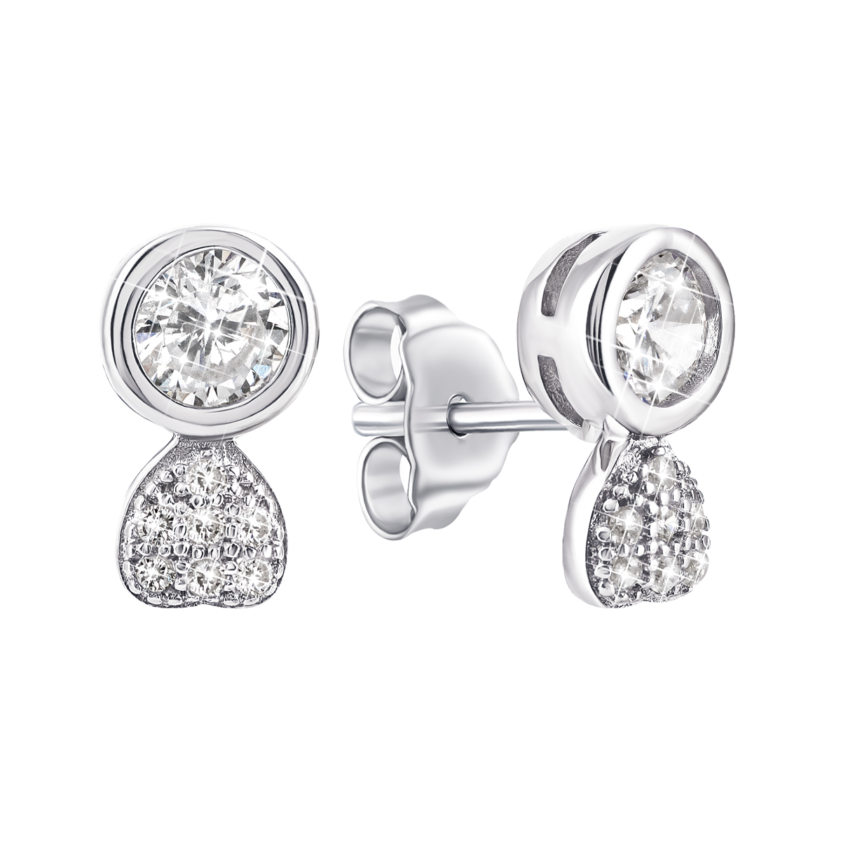 

Серебряные пуссеты с фианитами TE063506