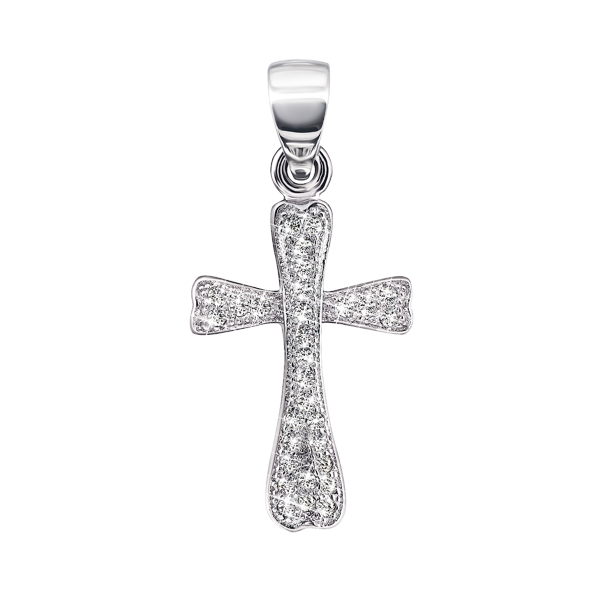 

Серебряный крестик с фианитами PPS1083-P
