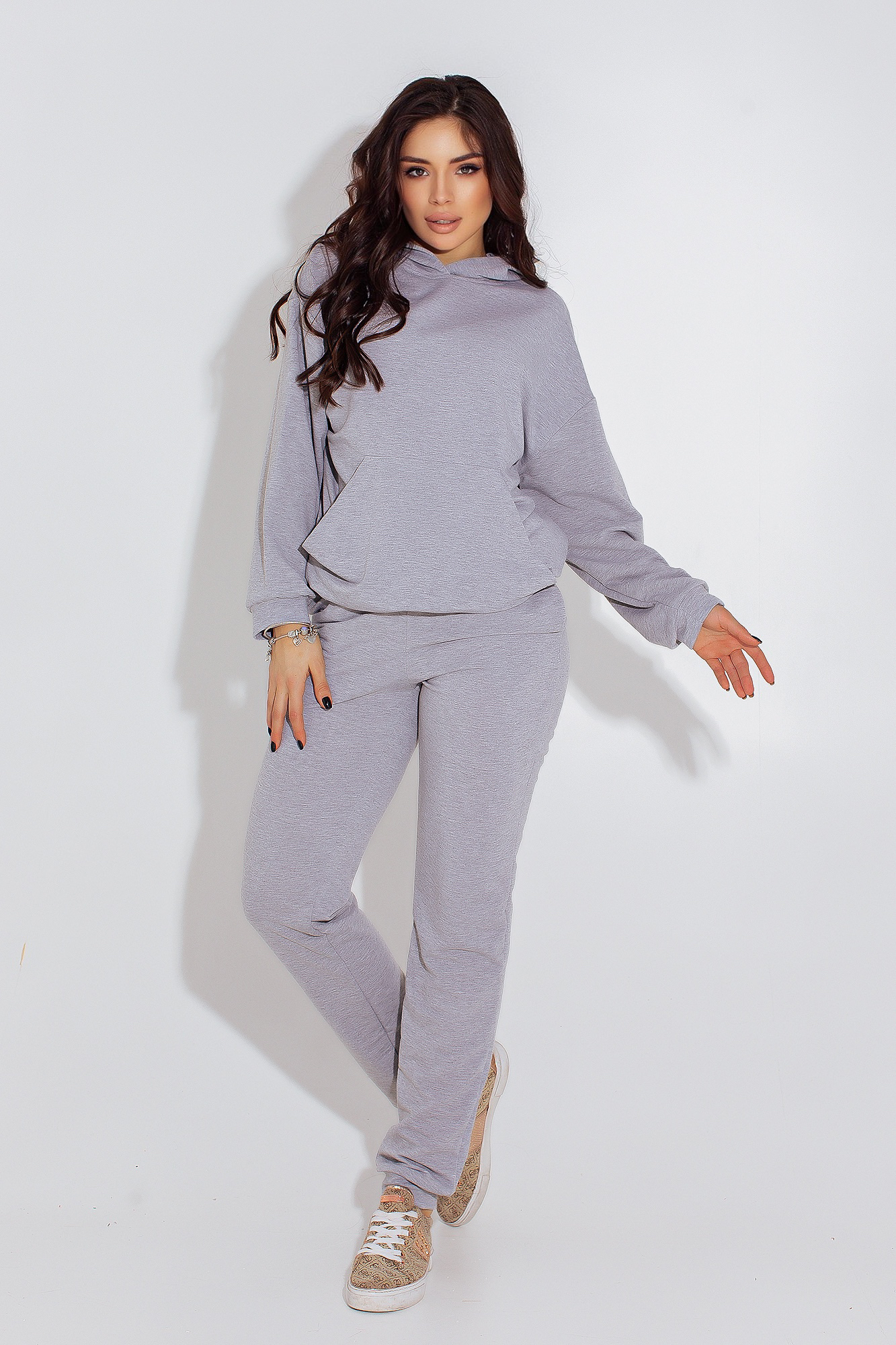 

Женский спортивный костюм Fashion Woman SP2032 рXXL серый