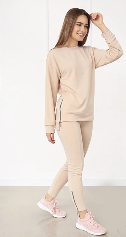 

Женский спортивный костюм с молниями Fashion Woman GF7250 р42/ бежевый, Женский спортивный костюм с молниями Fashion Woman GF7250 р42/44 бежевый
