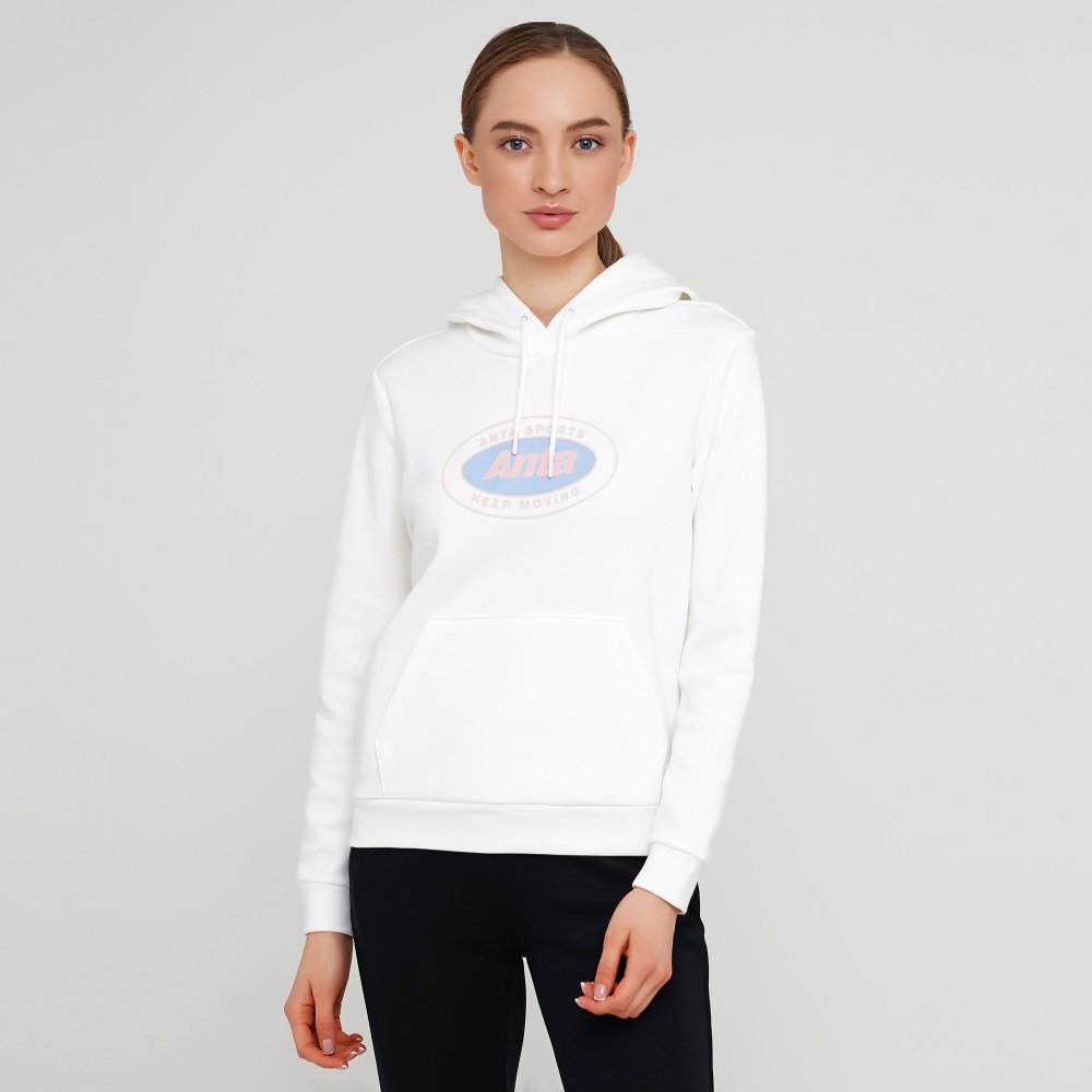 

Женское худи Anta Sweat Hoodie Белый 48 (ant862118704-1)