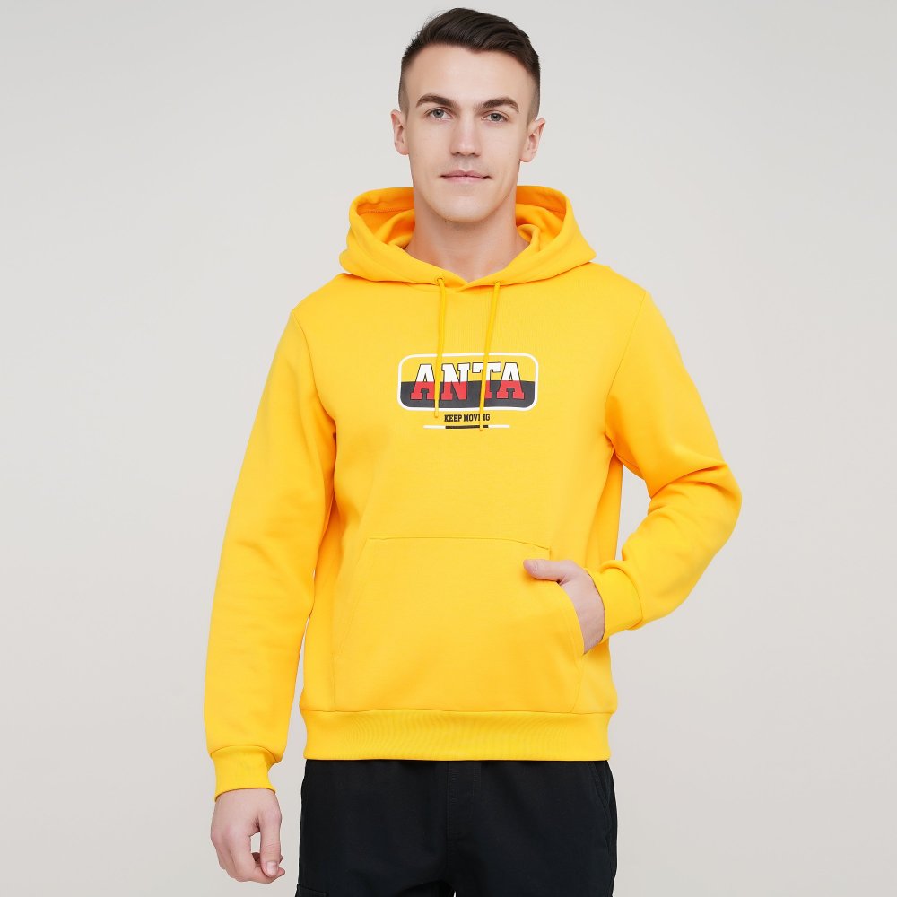 

Мужское худи Anta Sweat Hoodie Желтый 46 (ant852118728-4)