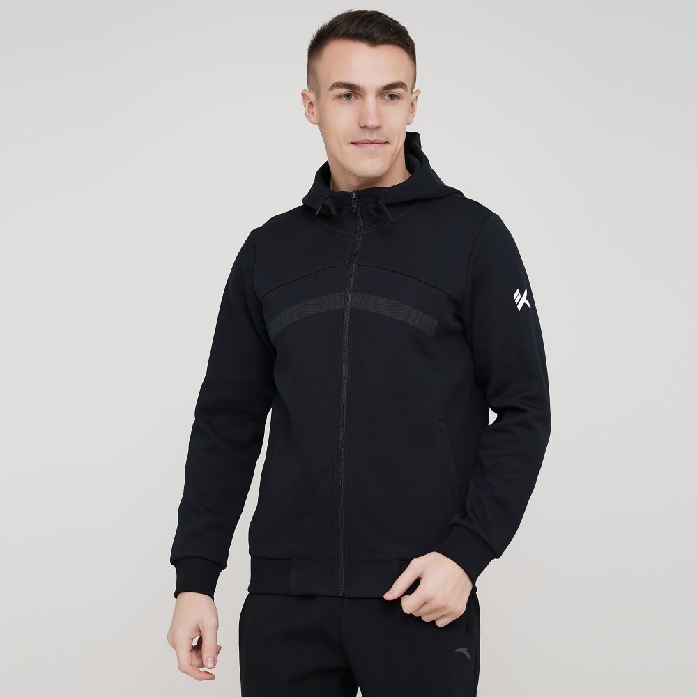 

Мужская толстовка Anta Knit Track Top Черный 48 (ant852111711-3)