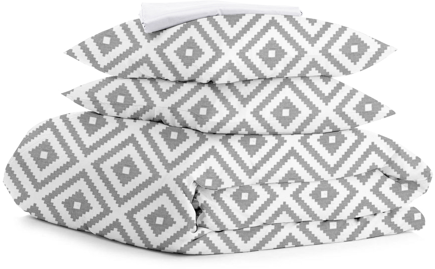 

Комплект постельного белья Cosas 200х220 (OrnamentGrey_El-White_200)