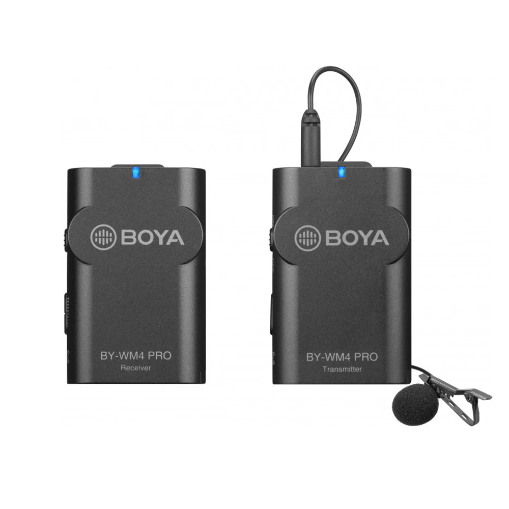 

Микрофон петличный BOYA BY-WM 4 PRO беспроводной двухканальный радиомикрофон