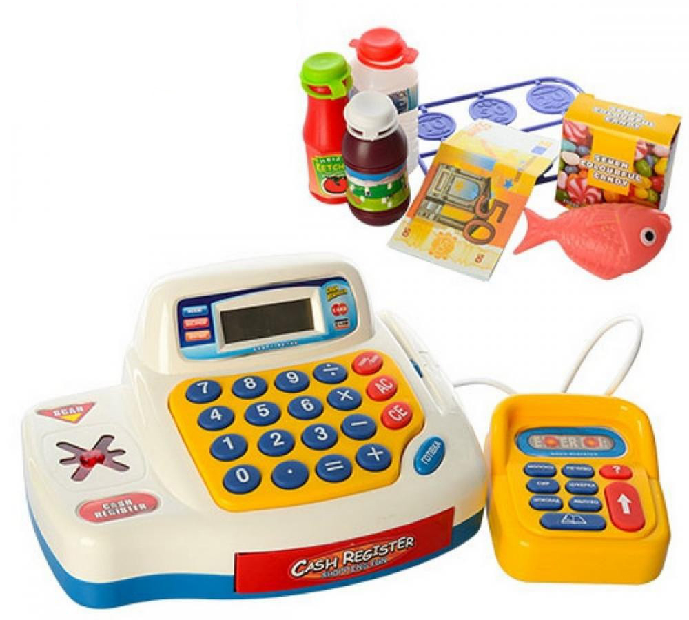 

Детский набор Кассовый аппарат Joy Toy 7020-RUS 16 предметов (int_Joy Toy 7020 RUS)