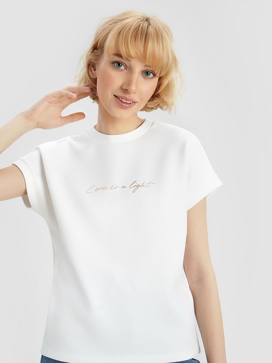 

Футболка O'STIN Casual 5ZBTYBK0HY XL Молочная