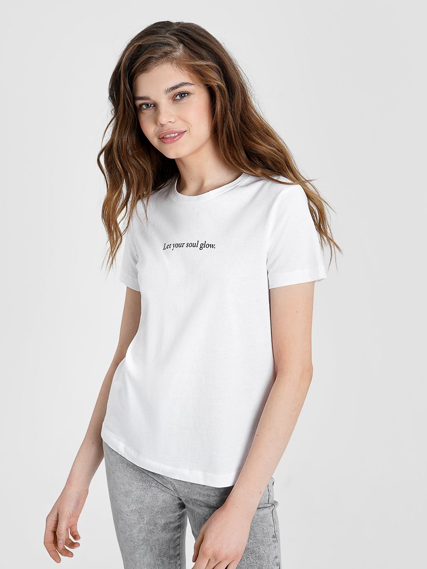 

Футболка O'STIN Casual 19TMBM0N78 S Белая