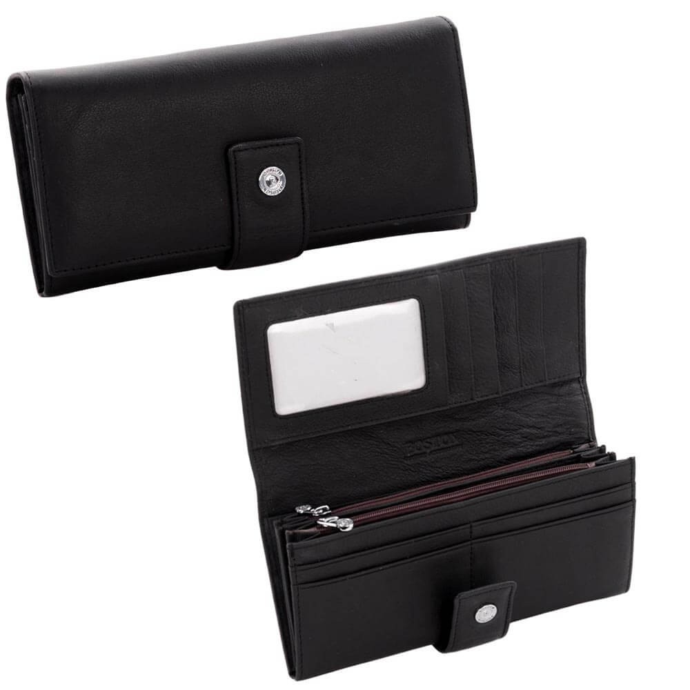 

Кошелек женский кожаный Boston черный (268 B black)