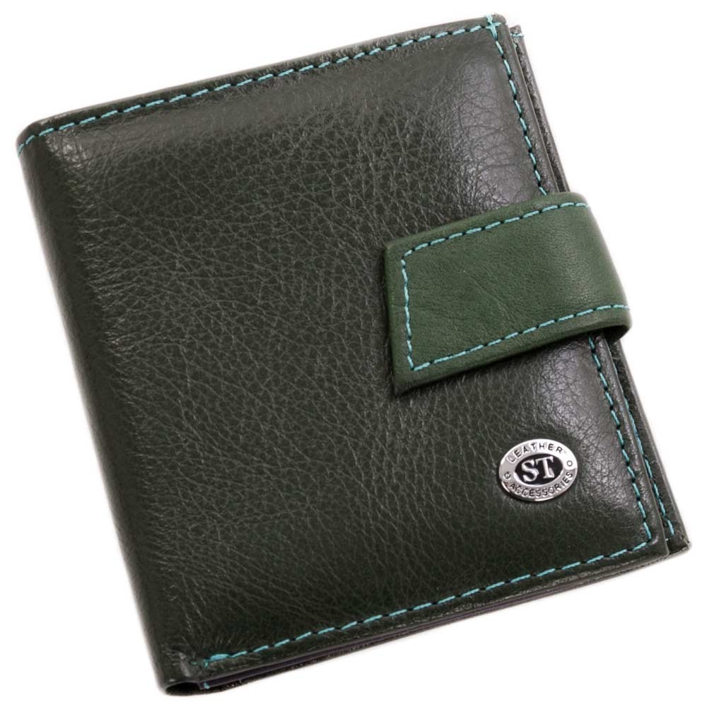 

Кошелек женский кожаный мини ST зеленый (430 SB green)