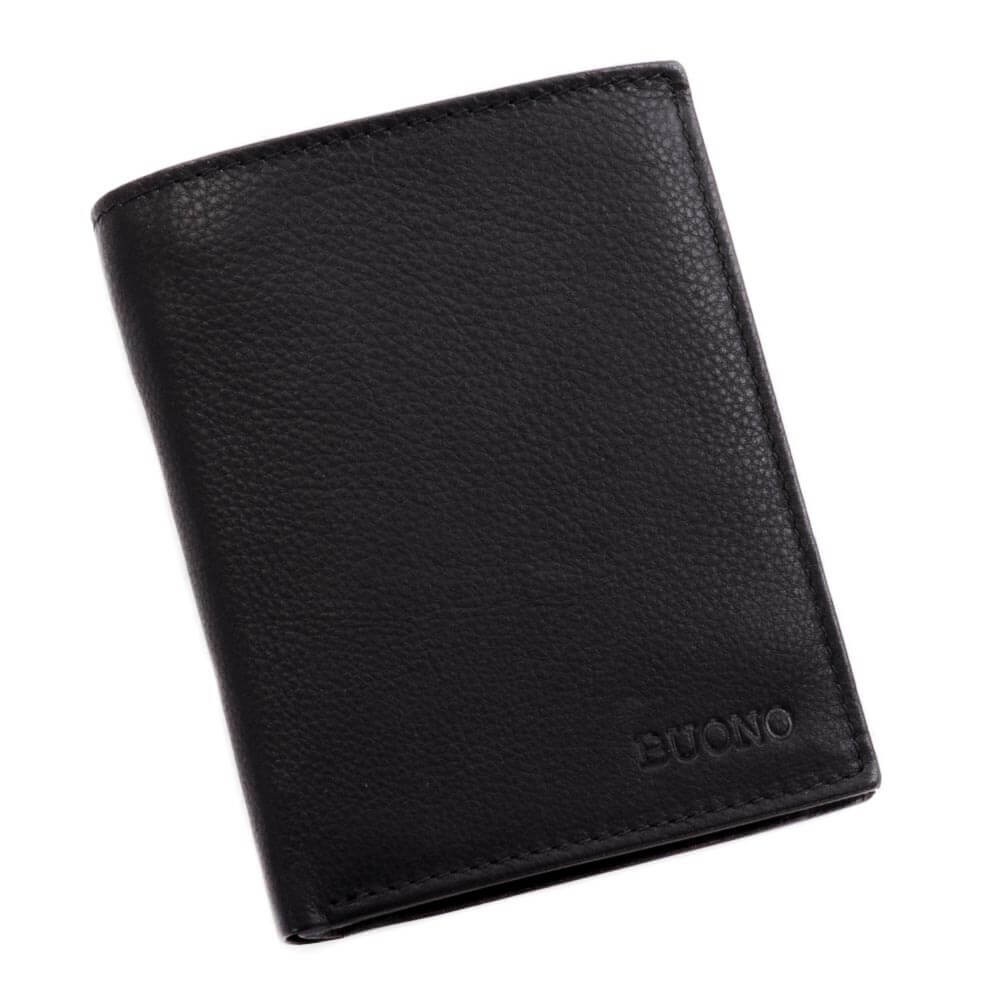 

Мужской кошелек портмоне кожаный на магните Buono черный (30854 black)