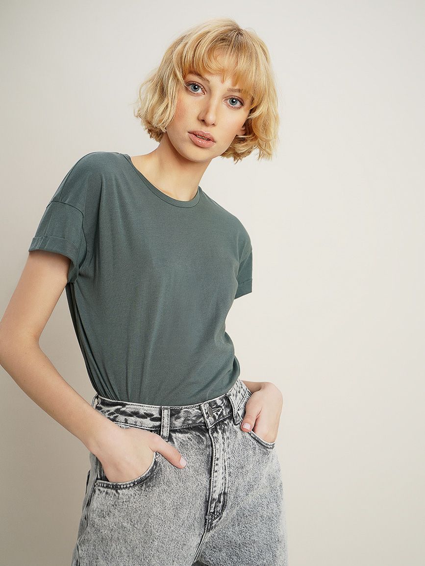 

Футболка O'STIN Casual 3UE6QLQZSJ L Хаки