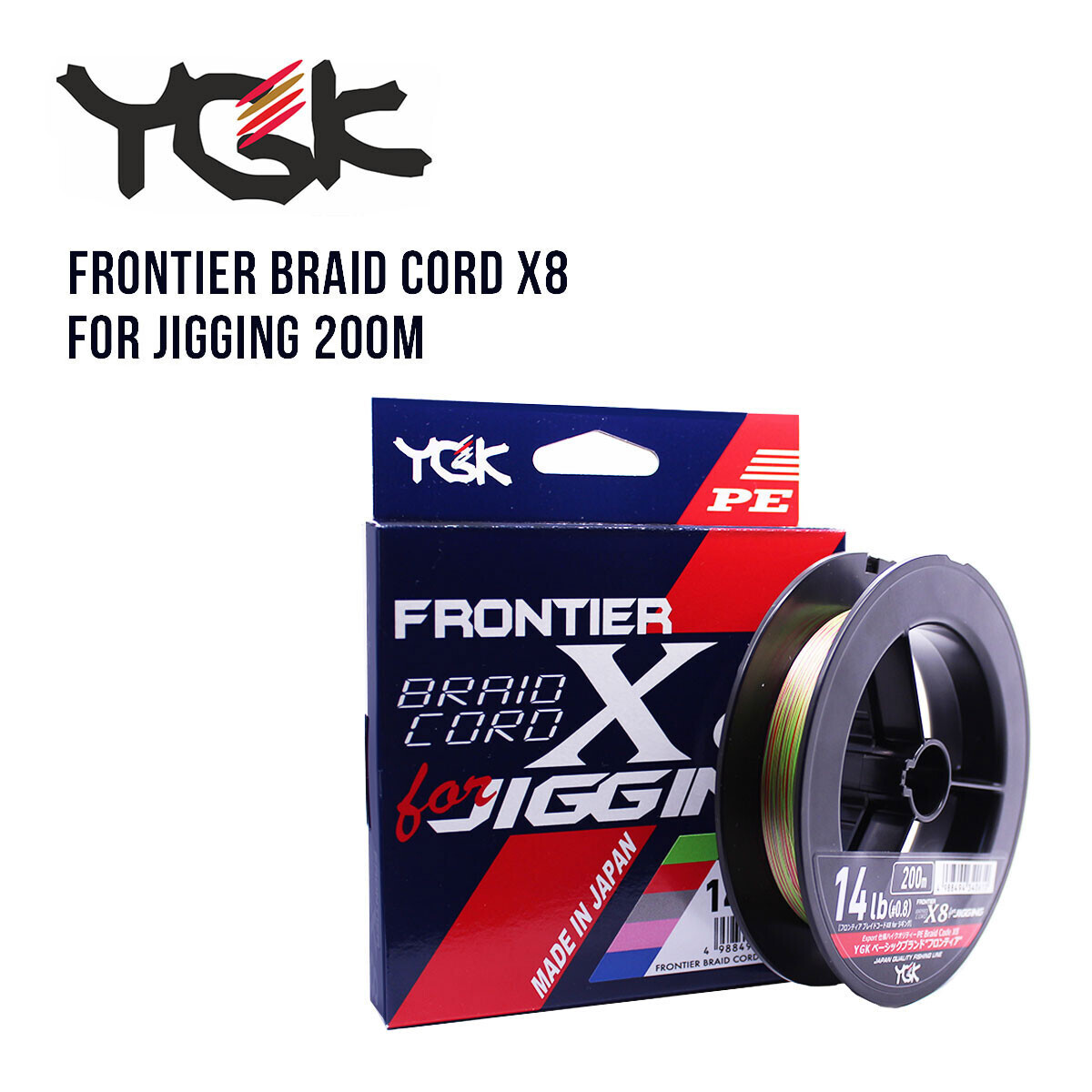 

Шнур плетеный YGK Frontier Braid Cord X8 for Jigging 200m 1.5 (25lb / 11.34kg) (134897)