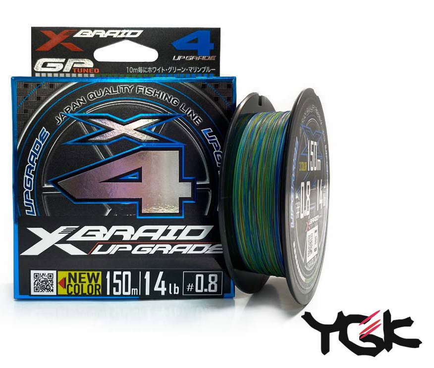 

Шнур плетеный YGK X-Braid Upgrade 3C X4 150m 0.8 (14lb / 6.35kg) (134844)