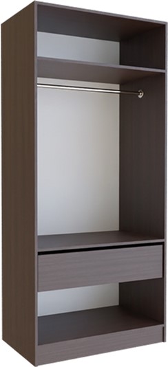 

Корпус (без двери) на шкаф распашной DC BIG 900х550 мм (штанга/ящик) Венге магия