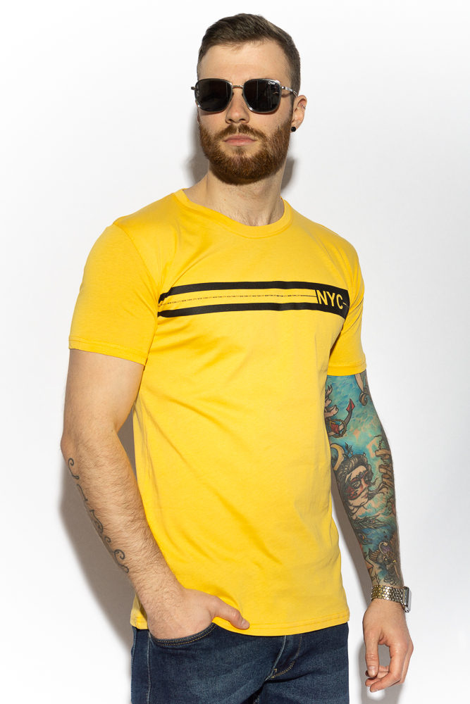 

Футболка с принтом Time of Style 85F291  Желтый, Футболка с принтом Time of Style 85F291 XL Желтый