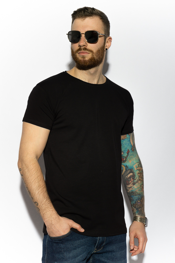 

Футболка однотонная Time of Style 85F298 XXL Черный
