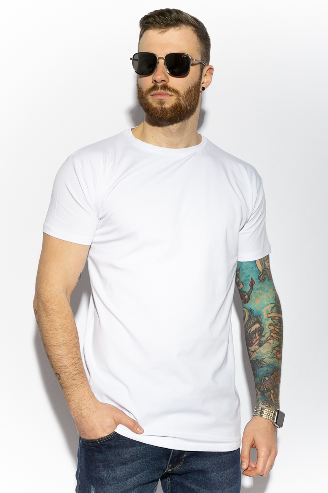 

Футболка однотонная Time of Style 85F272 XXL Белый