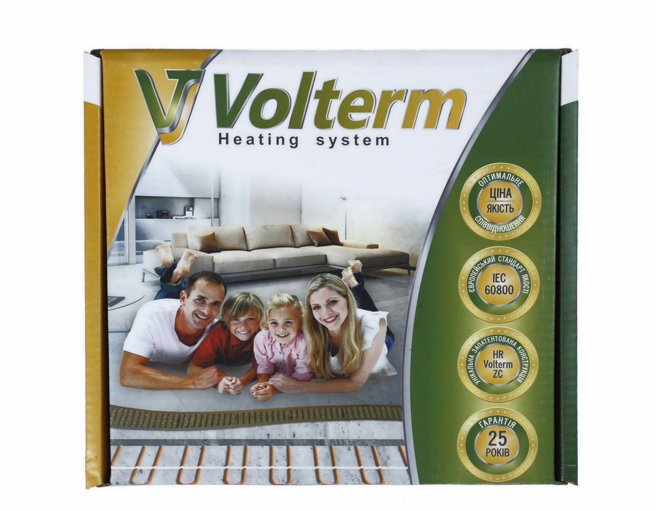

Коаксиальный нагревательный кабель Volterm HR12 400W на 3.3 м²